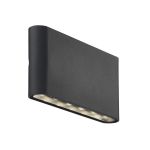 Nordlux Kniver Wall Light Aluminium Black 8.5W 285lm - 830 Warm White