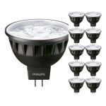 Multipack 10x Philips Master LED Spot GU5.3 MR16 7.5W 485lm 24D - 927 Extra Warm White | Best Colour Rendering - Dimmable - Replaces 50W