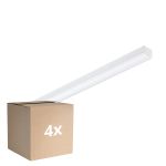 Multipack 4x Philips LED Batten CoreLine BN126C 49W 6400lm - 840 Cool White | 120cm - 1x Through Wiring