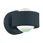 Eglo Wall Light Ono 2 Aluminium Anthracite 2.5W 250lm - 830 Warm White | IP20 
