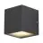 SLV Sitra Cube Wall Light Aluminium Grey | Outdoor - IP44 - Suitable for 2x GX53 