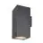 SLV Enola Up/Down Wall Light Aluminium Grey Square 55W 6000lm - 930-940 CCT | Outdoor - IP65 - Best Colour Rendering