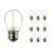 Multipack 10x Noxion Lucent LED E27 Ball Filament Clear 1.4W 136LM - 827 Extra Warm White | Replaces 15W