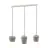 Eglo Pendant Cambaito Steel Sanded | IP20 - Suitable for 3x E27 
