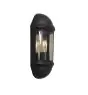 Ansell LED Wall Light Latina Half Lantern Black - Suitable for E27 up to 42W | IP65