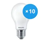 Multipack 10x Philips MASTER Value LED Bulb E27 Pear Frosted 11.2W 1521lm - 927 Extra Warm White | Best Colour Rendering - Dimmable - Replaces 100W