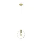 Eglo Pendant Manizales Steel Gold | IP20 - Suitable for 1x E27 